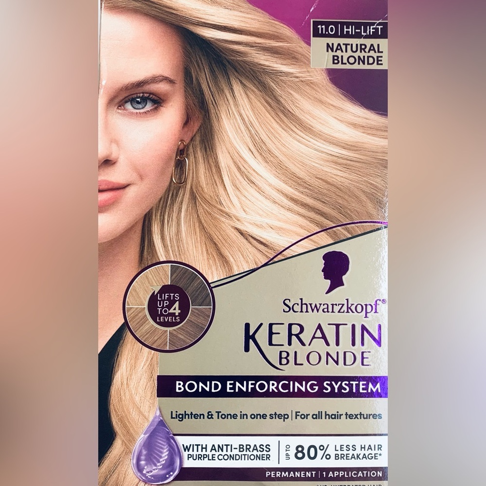Schwarzkopf Keratin Color 11:0 Natural Blonde Hair Color NEW hi-lift highlights